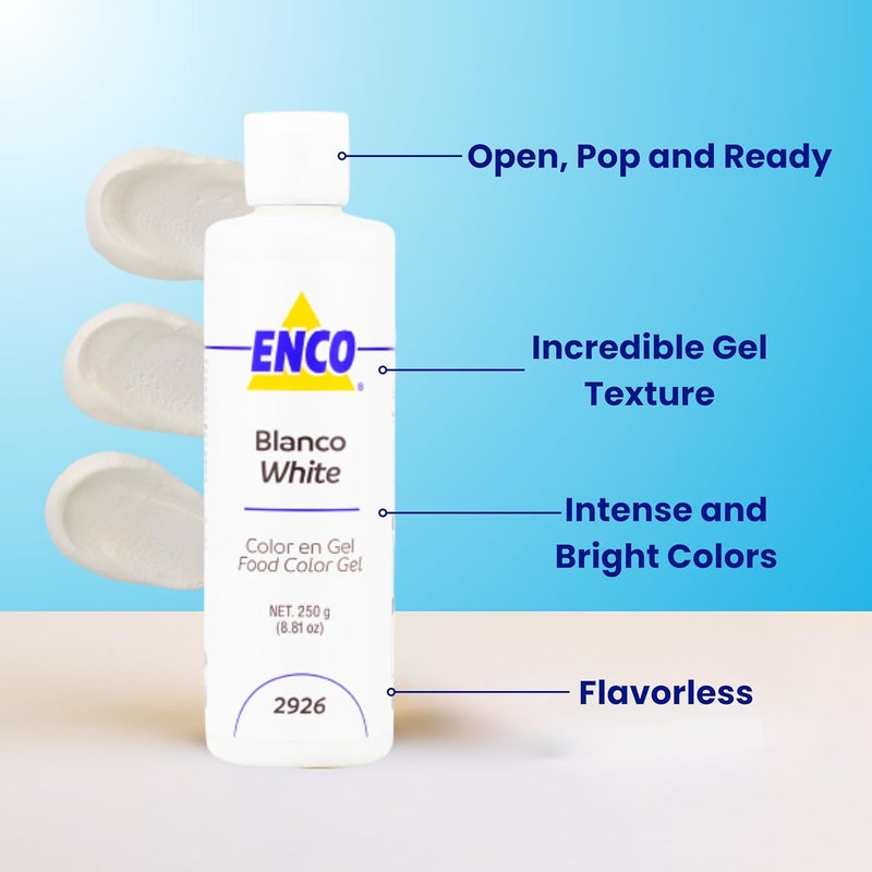 ENCO White Food Color Gel 250g - Image 2